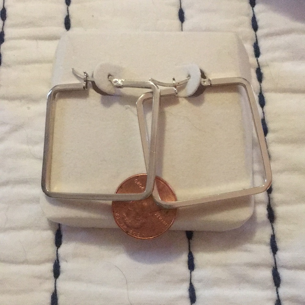 Silver Hoops - image 1